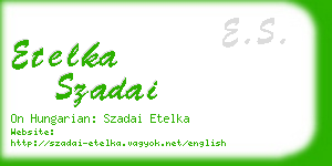 etelka szadai business card